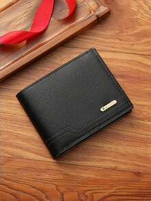 Men's PU Short Wallet, Soft Leather Wallet, Black Business Wallet With Coin Pocket, New Multi Card Bag, Wallet, Portable Coin Pocket, Credit Card Holder, Stylish And Simple Design, With Coin Pocket - Suitable For Men's Daily Use, Ideal Men's Gift - Multicolor - View 8