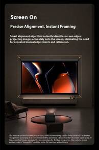 Xiaomi (MI) Xiaomi Redmi Projector 3 Pro, Home Projector, Smart Home Theater, Full HD Projector, Autofocus, Auto Keystone Correction, Smart Obstacle Avoidance, Far-Field Voice Control, 1.25±0.1:1 Projection Ratio