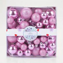 44pcs 1.2-2 Inch Christmas Balls For Christmas Holiday Decoration, Christmas Tree, Window, Christmas, New Year And Wedding Decoration, Suitable For Indoor And Outdoor Use (Need To Thread The Rope By Yourself, Electroplated Ball With Slight Glue Overflow, Slight Scratches And Loss Of Glitter Are Normal Phenomena And Do Not Affect Use) Home Decor Christmas Decorations Room Decor Winter Christmas Decorations Home Christmas Gifts Christmas Decor