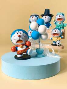 Figuritas de Doraemon para la riqueza, gatos de Doraemon llenos de buena fortuna, decoraciones de autos lindas, figuritas de Doraemon con signos del zodíaco, estatuas pequeñas creativas, decoraciones de muñecas DIY, decoraciones de autos, decoraciones de imanes para refrigerador, decoraciones de paisaje, adecuadas para Acción de Gracias, Halloween, Navidad y otras decoraciones festivas, decoraciones de fondo de pared para fiestas de cumpleaños y juegos de decoración festiva y de cumpleaños para familiares y amigos