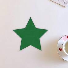 Porta cubiertos de fieltro en forma de estrella, soporte para utensilios navideños para cenas y fiestas, decoración festiva de mesa. - Verde militar - Ver 1