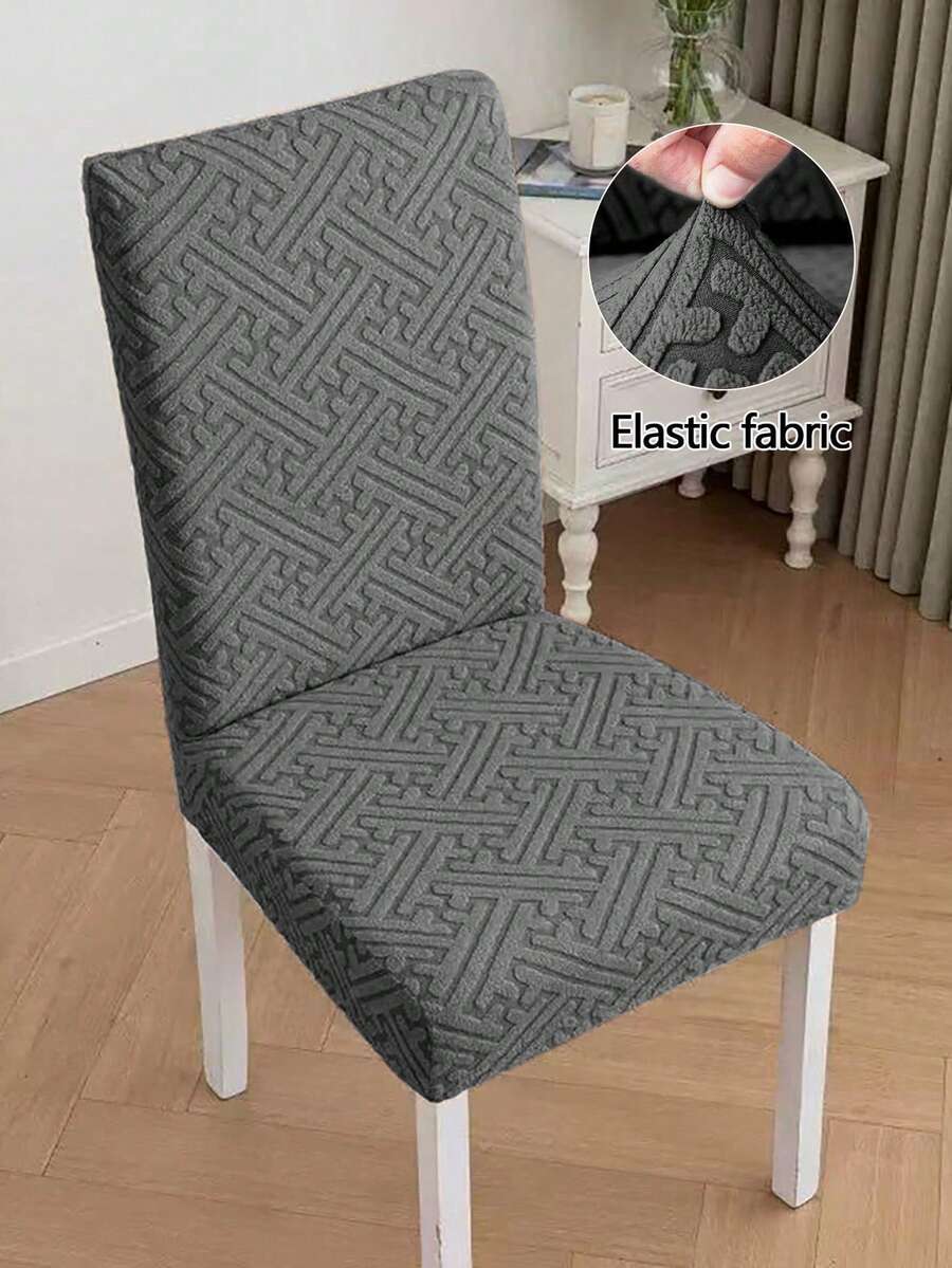 Bộ 1/4/6 chiếc bọc ghế chữ L họa tiết trừu tượng/màu trơn, đồ gia dụng, co giãn, chống bụi, phong cách hiện đại Bắc Âu, phong cách tối giản, co giãn đa năng, liền khối, bọc ghế đẩu, chống mài mòn và chống bám bẩn, bọc ghế.