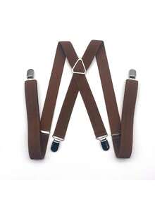 1pc Men's Y-Shape Elastic Adjustable Suspenders, British Style Autumn-Winter Accessories Halloween Costume,Suitable For Teens, Youth,Men,Casual, Outdoor, Athletic, Vacation, Graduation Gifts, Birthday, Daily Wear