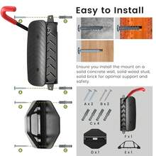 1 zestaw obrotowych uchwytów ściennych na rowery, pionowy wieszak ścienny na rowery, wieszaki na rowery do garażu, uchwyty ścienne na rowery górskie, stojak na rowery do garażu, udźwig do 66 funtów – łatwy montaż