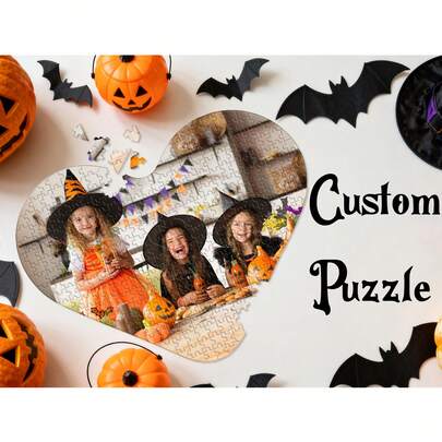 1pc Custom Puzzle.Custom Puzzle For Halloween/Christmas Decoration>Decoration/Christmas Decoration.Personalized All-Size Puzzle For Halloween/Halloween Decoration/Room Decoration.