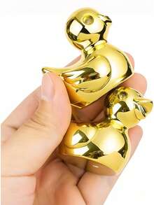 100/50/20/10/5/1 件迷你金鸭雕像金鸭小雕像微型花园景观娃娃屋蛋糕装饰盆栽植物 DIY 工艺饰品派对礼物动物雕像汽车仪表盘装饰生日礼物派对装饰礼品 - 金色 - 查看 2