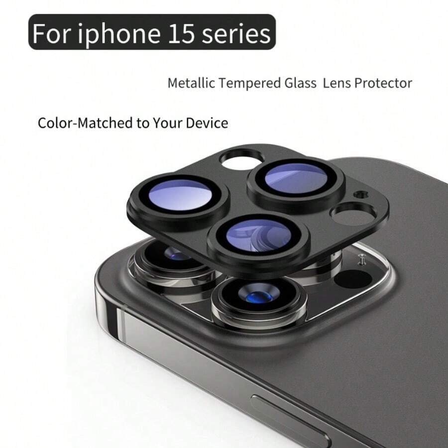 15/15 Plus Camera Lens Armor Film, Matte Fit Protective Cover Compatible With IPhone 15 Pro/15 Pro Max