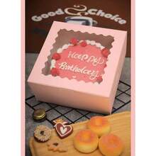 36pcs 10x10x5 Inches Pink Cake Boxes With Window 18 - Packs, 10 Inch Bakery Boxes 18 Cake Boxes+18 Cake Boards Included - 粉色 - 查看 5