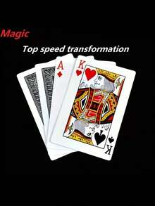 Juego de Cartas Mágicas Magic Master, Duradero y Versátil - Transformación Instantánea, Sin Baterías Necesarias, Adecuado para Fiestas, Cumpleaños y Bailes de Vacaciones, Ideal para Rompecabezas, Alivio del Estrés y Comunicación Mejorada
