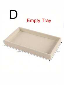 5 Pcs Beige Jewelry Trays, Empty Jewelry Trays, Ring And Necklace Storage Trays, Rectangular Jewelry Storage Containers, Jewelry Display Trays, Drawer Divider Storage Trays, Small Item Storage Organizers, Stackable Jewelry Storage Trays
