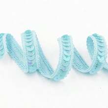 1 szt. 12 mm koronkowa lamówka z metalicznym brokatem, do sukni walentynkowej, szycia, kostiumów tanecznych, rękodzieła, pakowania prezentów, aksamitne naklejki do dekoracji odzieży, akcesoria do szycia DIY, dekoracja torby i spinki do włosów (bez papierowej karty)