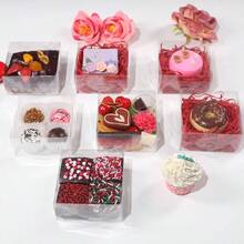 50PCS 3X3X1 Inch Boxes Cookies, Soap, Chocolate Truffles, Donuts, Macarons, Chocolate - Covered Cherries, Bakery Items, Brownies - 100 + 4x4x2 英寸 - 查看 5