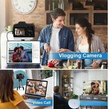 SEREE Digital Camera Photography Kit With 2.4-Inch Screen, 1080P HD, 16x Zoom, 9.88mm Wide Angle, Portable Vlogging Travel Camera, Includes 32GB Card Cleaning Tool, Suitable For Beginners - Một bộ đồ - Xem 10
