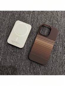 UE (DE et ES) Étui de protection pour iPhone S22-S26 Étui de téléphone magnétique pour iPhone 16 Pro Max, motif Kevlar, étui de protection pour Apple 15 Pro, texture en fibre de carbone à demi-couverture, étui de dissipation de chaleur mat pour iPhone 16/15/14/13 - Bleu azur - Voir 6
