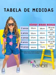 Kit 2 Girls' Jumpsuit Casual Fashion Blogger - Rosa Pálido - Ver 2