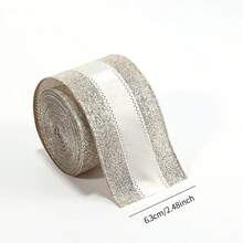 1 pièce Ruban de Noël, carreaux de champagne, motif lettres Joyeux Noël, nœud DIY boîte-cadeau décoration sapin de Noël. Décoration de maison, décorations de Noël, décoration de pièce, hiver