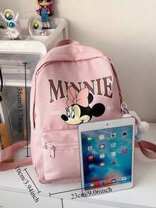 卡通米妮双肩包女童时尚书包大容量可爱学生书包可爱男女童背包 - 彩色 - 查看 3