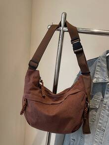 New Corduroy Autumn/Winter Fashion High-Quality Large Capacity Multi-Functional Elegant Shoulder Bag, Suitable For Various Occasions