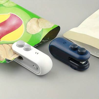Portable Mini Bag Sealer, Household Hand - Press Snack Bag Sealer, Multifunctional Small Plastic Bag Sealer