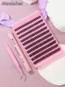 Big Capacity Clustered Fluffy False Eyelashes - 30/40pcs, For Diy Application And Natural 3d Eye Lash Look Lash Clusters Kit, Lashes, Eyelashes, Fake Lashes - Black - View 21