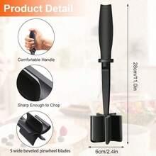 1 件装绞肉机，用于绞碎牛肉，耐热绞肉机，用于绞汉堡肉，绞肉机工具厨房用具和小家电 - 彩色 - 查看 6