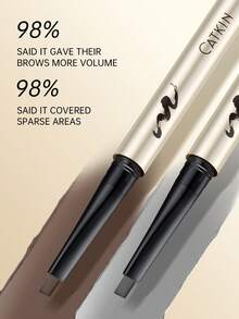 CATKIN Waterproof Double-Ended Eyebrow Pencil, Professional Eyebrow Grooming Pencil, Includes Eyebrow Brush And Refill, Brown-Gray C04 Gray - C04 Grey - View 6