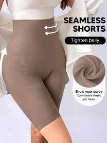 Women's Slim Fit Shaping Shorts, Tummy Control, Butt Lifting, Semi-Sheer