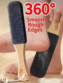 1/2pcs Professional Pedicure Rasp Tool, Foot Cleaner Pedicure, Foot File Pumice Stone, For Dead Skin Crack Heels, Beech Wood Foot File Rasp, Callus Remover, Foot Scrubber, Pedicure Tool, Professional Pedicure Supplies, Removes Dead Skin & Calluses, Foot Care Foot, Rasp Massage, For Men And Women.
