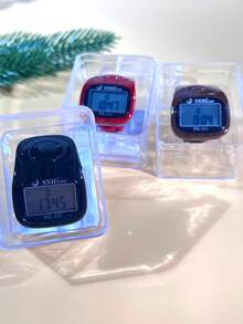 1pc Wood Grain Electronic Counter, Convenient Ring-Shaped Electronic Counter With 8 Channels, Multi-Function Audible Reminder, Settable Value, Digital Display Electronic Counter Ring, Boxed - Multicolor - View 10