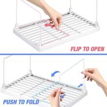 4 - Pack Stackable Plastic Kitchen Storage Shelf Foldable Rack - White Kitchen Cabinet Organizer And Storage Shelves Stackable Expandable Storage Racks Counter Cabinet Pantry - Initial - View 6
