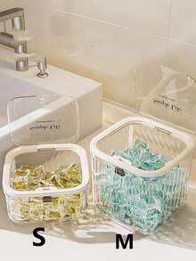 Laundry Detergent Capsule Storage Container, Powder Dispenser Box, Sealed Storage Box For Washing Capsules