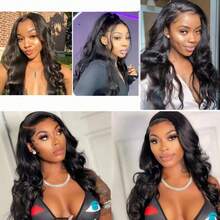 Body Wave Brazilian Clip In Hair Extensions Human Hair 8Pcs Remy Hair Extensions Clip Ins For Women With 18Clips 120g - Natural Black - View 8