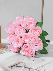 MEHELANY Bộ 255 cánh hoa hồng satin làm sẵn, cánh hoa nhân tạo mini bán thành phẩm tự làm để cắm hoa hồng khô (cần lắp ráp), thích hợp cho đám cưới, kỷ niệm, sinh nhật, Ngày Valentine, Ngày của Mẹ, Giáng sinh và các dịp khác. - Hồng - Xem 4