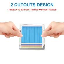 1 pieza Soporte de acrílico para bloc de notas - Soporte para notas adhesivas de 3x3 pulgadas para organizador de escritorio (sin blocs) Accesorios de escritorio de oficina Útiles escolares, transparente cristalino