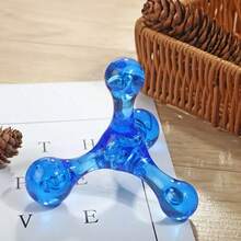 1 pieza Masajeador manual mini con 4 bolas transparentes, herramienta de masaje corporal para cuello, columna vertebral, cintura, piernas y espalda, alivia la tensión, relaja los músculos, diseño de punto de presión en forma de triángulo - Ligero y portátil, duradero, unisex, adecuado para todas las estaciones, regalo ideal para amante/amigo/anciano, Navidad, Año Nuevo, sin batería requerida - Multicolor - Ver 14