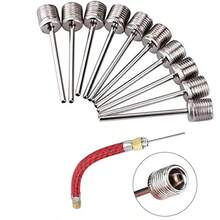 Neue Sportball-Aufpumpnadel für Fußball, Basketball, Fußball, aufblasbare Luftventil-Adapter, Edelstahl-Pumpe, 10/20/30 Stück