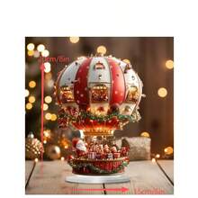 قطعة واحدة من ديكور مكتبي بشكل بالون هوائي لسانتا كلوز بطراز بوهيمي مصنوع من الاكريليك، فن بوهيمي بموضوع عيد الميلاد، ديكور متعدد الاستخدامات للمنزل وغرفة المعيشة في المناسبات، فكرة هدية فريدة