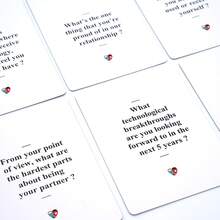 亲密连接卡牌情侣成人卡，紧密的连接和复兴问题，点燃深厚的关系，非常适合周年纪念约会之夜卡 - 淺灰色 - 查看 2