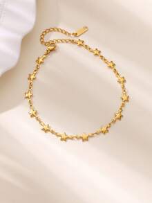 1pc Egyptian Ankh Cross Bracelet For Women Men 18k Gold Plated Stainless Steel Key Of Life Bracelet Handmade Religious Jewelry Gift