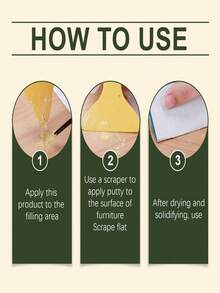 JAYSUING Multi-Purpose Wood Repair Paint, Covers Cracks, Gaps, Graffiti, Suitable For Wooden Items, Furniture, Coating