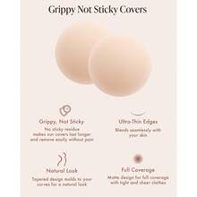 1 Pairs Nipple CoversGrippy Not Sticky Nipple Covers - Cakes Reusable Non Adhesive Nipple Pasties For Women - Silicone Bra Inserts - Kem - Xem 5