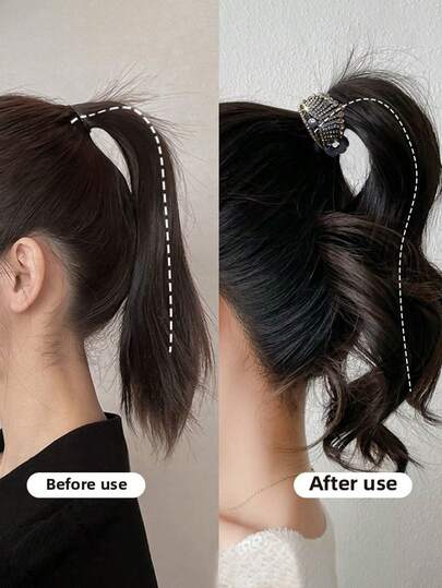 2/1pc Elegant Crystal Hair Claw, Suitable For Women - Shiny Rhinestone Design, Alloy, Suitable For Thick Long Hair Ponytails, Fashionable Hair Accessories _ Gorgeous Accessories _ Alloy Hair Clip, Faux Pearl Studded Rhinestone High Ponytail Clip Anti Collapse Fixing Artifact Ponytail Clip For Women,Gifts,Travel,Gifts For Women,Hair Stuff,Stocking Stuffers,Stocking Stuffers,Stocking Fillers,Stocking Stuffers For Women,Stocking Fillers Women,Christmas Gifts,Gifts,Christmas Stocking Fillers,Gifts For Women,Gift,Christmas Gift,Stocking Stuffers For Adults,Stocking Fillers For Adult,Hair Stuff,Women's Accessories,Stocking Stuffer,Coming-Of-Age Hair Accessory,Christmas Hair Accessories,Gift Ideas For Women,Beauty Stocking Fillers,Christmas Gifts For Women, Party