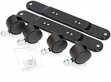 CONJUNTO DE RODAS E SUPORTES EDM PARA 07126 07127 - Preto - Ver 2