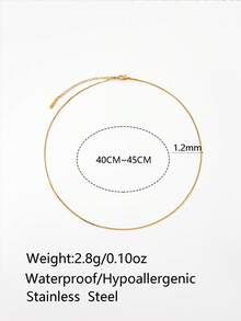 1pc Stainless Steel Chain, Casual & Fashionable, Suitable For DIY Pendant Necklace, Delicate & Petite Design For Women