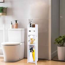 Armario para Papel higinico, Armario pequeo para bao con Puertas y estantes, Armario Delgado para bao Espacios pequeos Esquina Suelo 2450W - 2448W-NUEVO - Ver 8