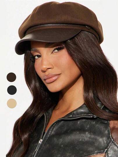 1 件套 Maillard 纯色女士贝雷帽，复古百搭，讨人喜欢，秋冬