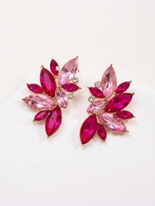 1 Pair Of Bohemian Diamond Studded, Fashionable, Versatile, High-End, Feminine Temperament, Socialite, Luxurious High-End Earrings