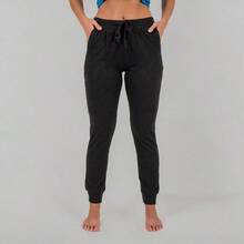 - Pantalones deportivos con cordn para mujer, pantalones deportivos de algodn de punto, varios paquetes y colores - CH + Paquete de 2 - Negro/Gris - Ver 9