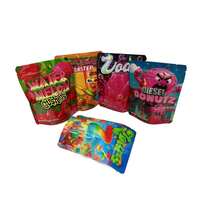 100pcs 3D Holographic Foil Mylar Bags - Leak-Proof Reusable Zipper Pouches With Vibrant Radiant Design, 3.5g Durable Plastic For Gift Packaging, Storage & Organizing (Assorted Patterns), Vibrant Organizing Pouches |     Colorful Packaging |     Reflective Qua