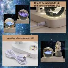 Astronauta Bola De Cristal luces de colores De La Noche Decoracin De La Mesa Regalo Lindo Estudiante Regalo De Cumpleaos, Para La Decoracin De La Mesa, Decoracin Del Hogar. Sistema - vía Láctea - Ver 3